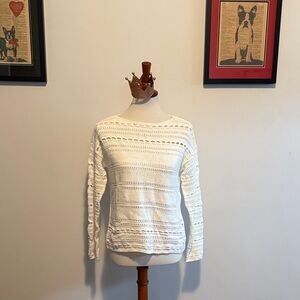 Vince Camuto White Knit Sweater